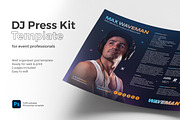 DJ Press Kit & Resume Template, a Resume Template by vinyljunkie (Thumbnail 1 of 4)