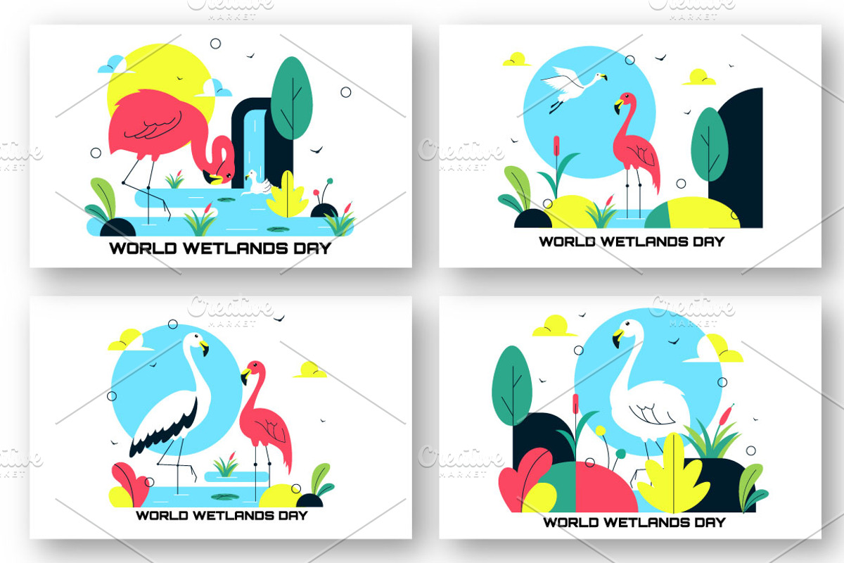 10 World Wetlands Day Illustration, an Animal Illustration by denayunebgt (Photo 3 of 4)