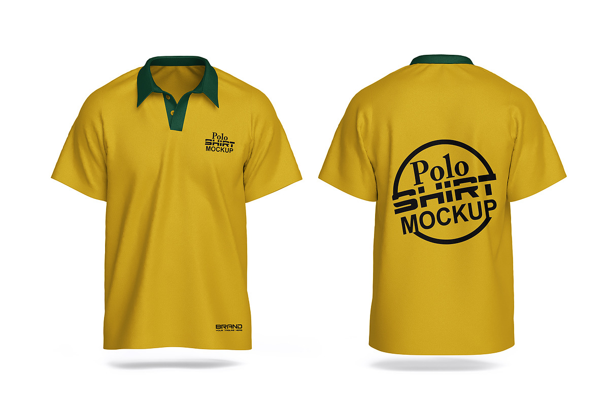 Polo T-Shirt Mockup, an Apparel Mockup by mockupbuys (Photo 3 of 7)