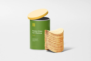 Chips Can Mockup, a Packaging Mockup by zpackcreative