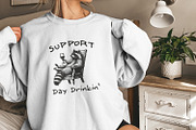 Raccoon with Wine, Day Drinking Art, an Illustration by SharpMarketplace (Thumbnail 9 of 9)