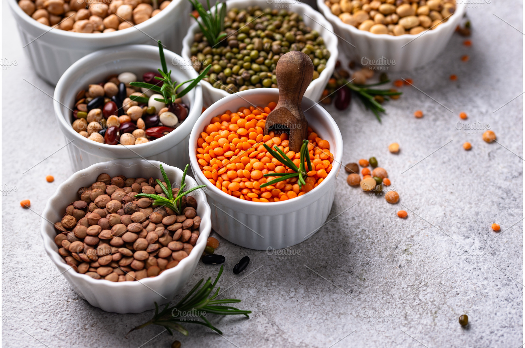 Beans, lentils, soybean, pea and, a Food & Drink Photo by Yulia Furman