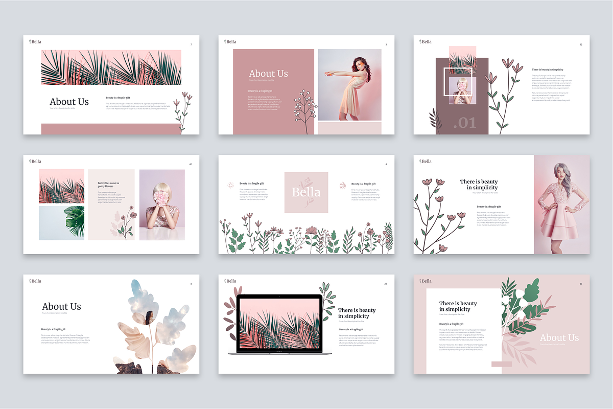 Bella Powerpoint Template, a Presentation Template by Reshapely (Photo 3 of 7)