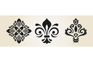 Vintage Big Set of Vector Patterns, a Decorative Illustration by FineArtStudio