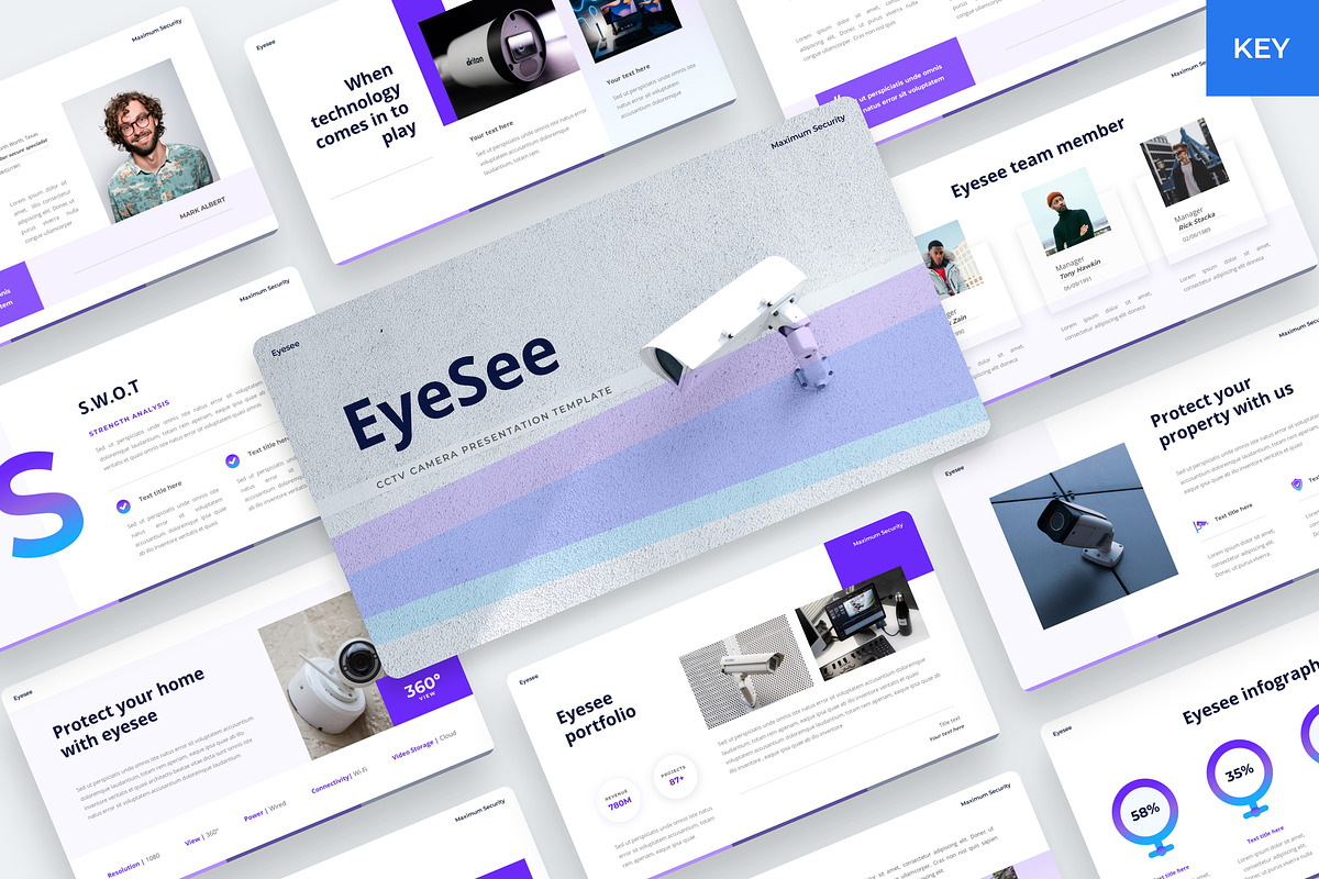 Eyesee - CCTV Camera Keynote, a Presentation Template by BeadyLab (Photo 1 of 6)