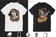 Mexico old school tattoo, a Background Graphic by intueri (Thumbnail 7 of 7)