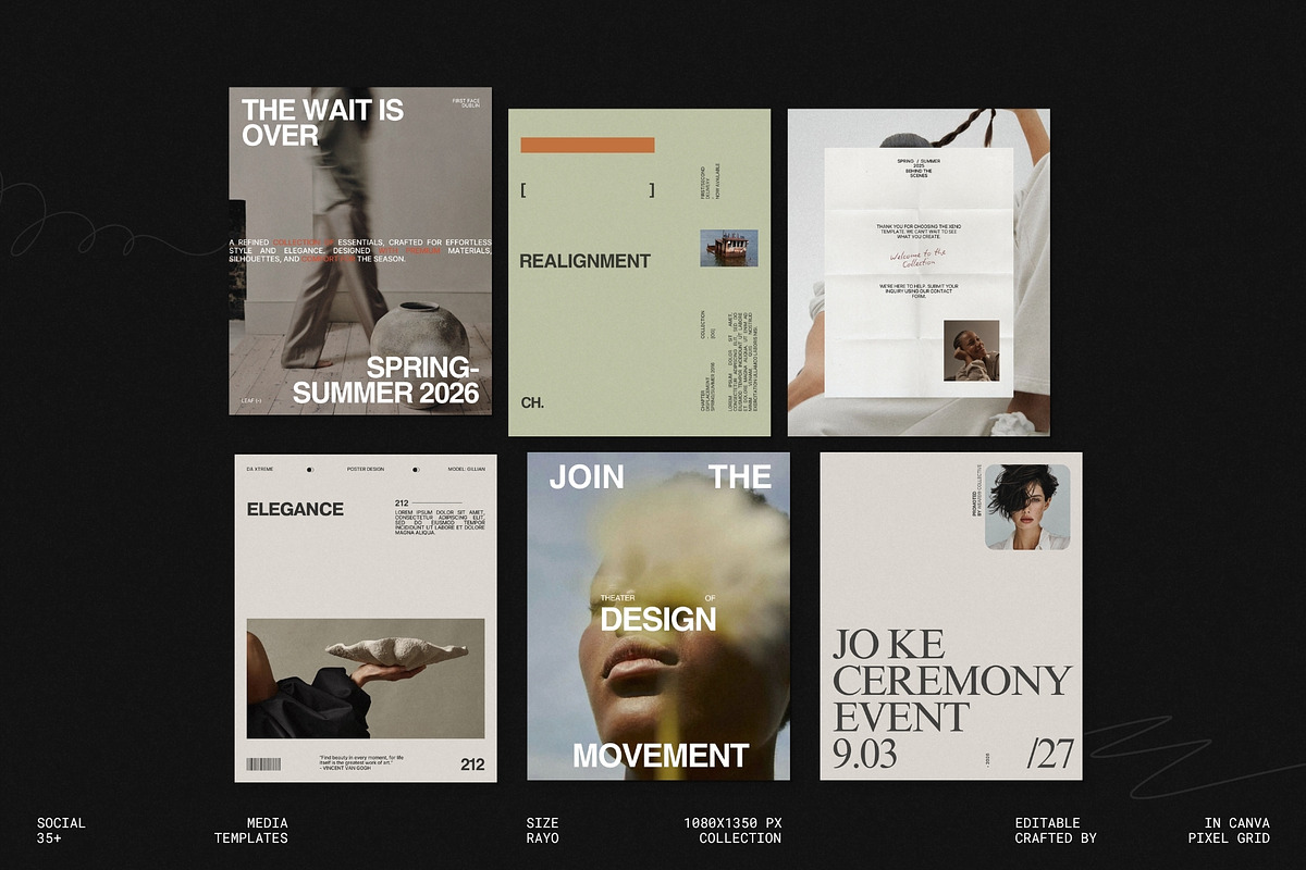 RAYO | Social Media Kit (II), a Social Media Template by Pixel Grid (Photo 1 of 10)