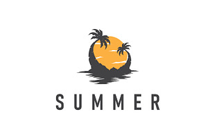summer vacation beach summer logo, a Branding & Logo Template by Maylianaw28