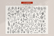 Winter Nature - Hand Drawn Kit, a Seasonal Illustration by miumiu (Thumbnail 5 of 15)