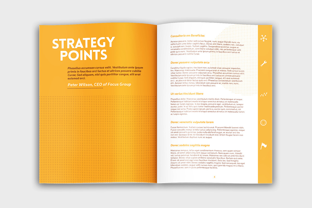 Circular Yellow Booklet, a Brochure Template by velvetmade.designs (Photo 3 of 9)
