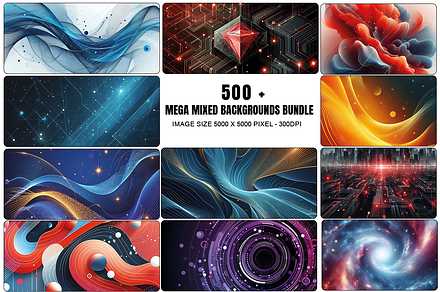 Mega Mixed Backgrounds Bundle
