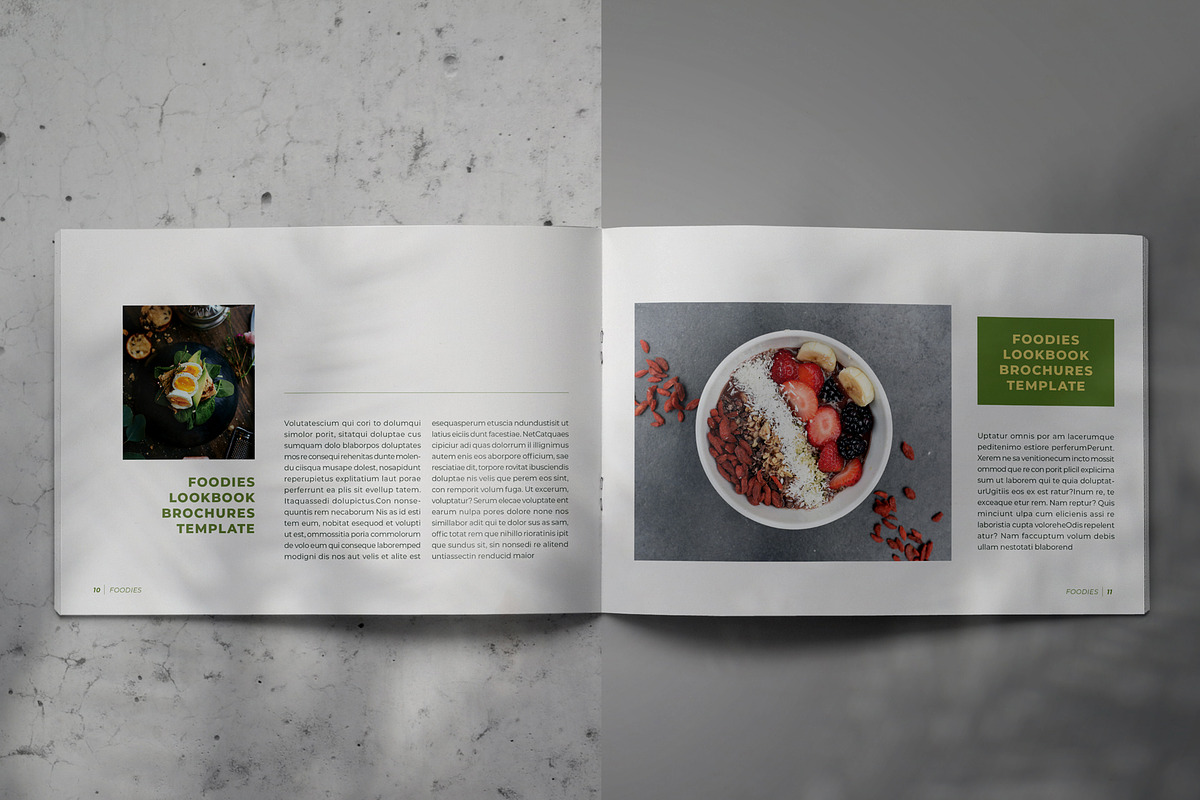FOODIES Lookbook Brochure Template, a Brochure Template by Indotitas (Photo 6 of 9)