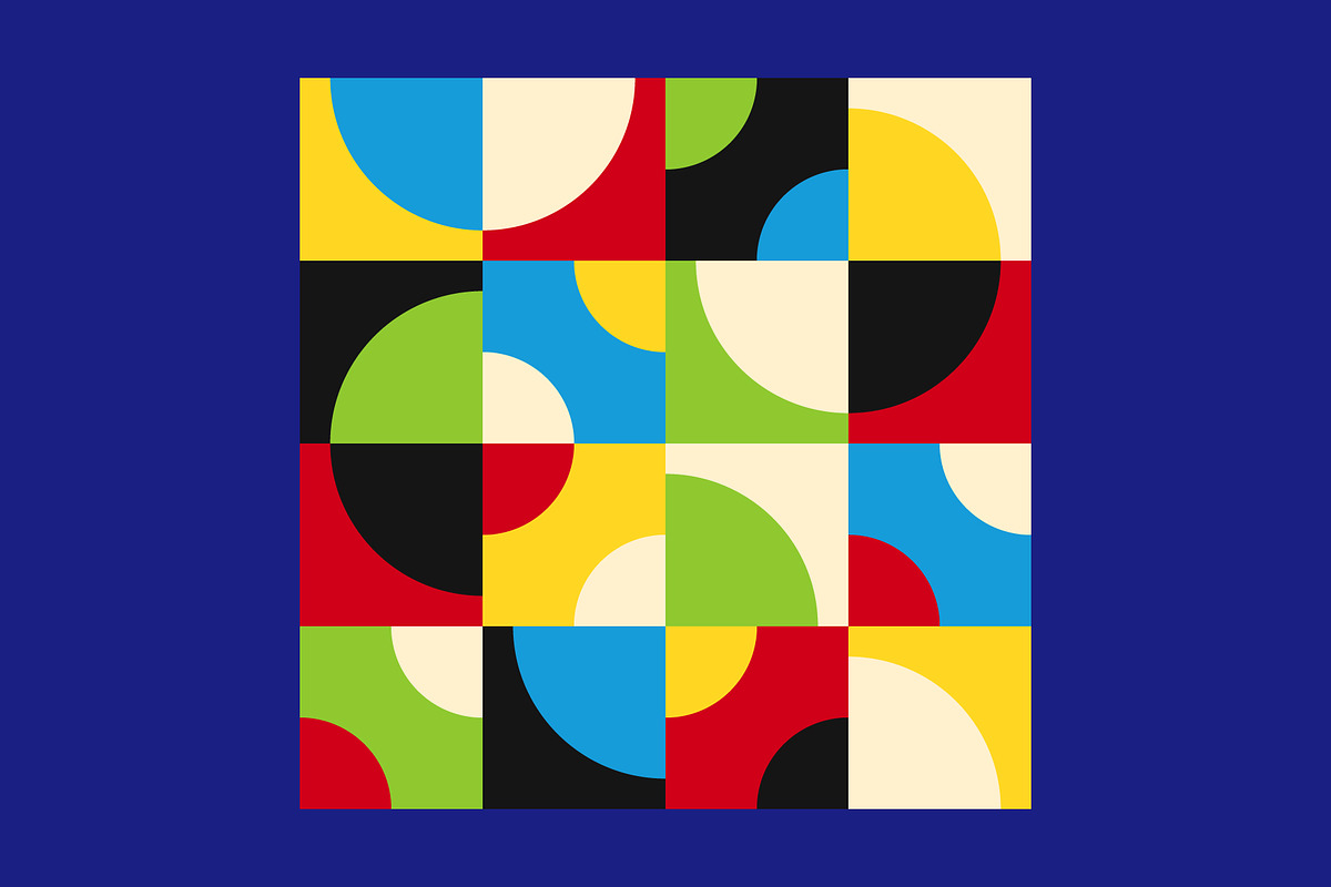 Geometric Squares Grid Pattern, a Pattern Graphic by Neo Geo (Photo 5 of 6)