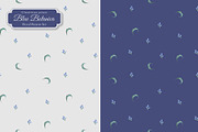 Blue Botanica – Floral Pattern Set, a Pattern Graphic by L- design studio (Thumbnail 8 of 12)