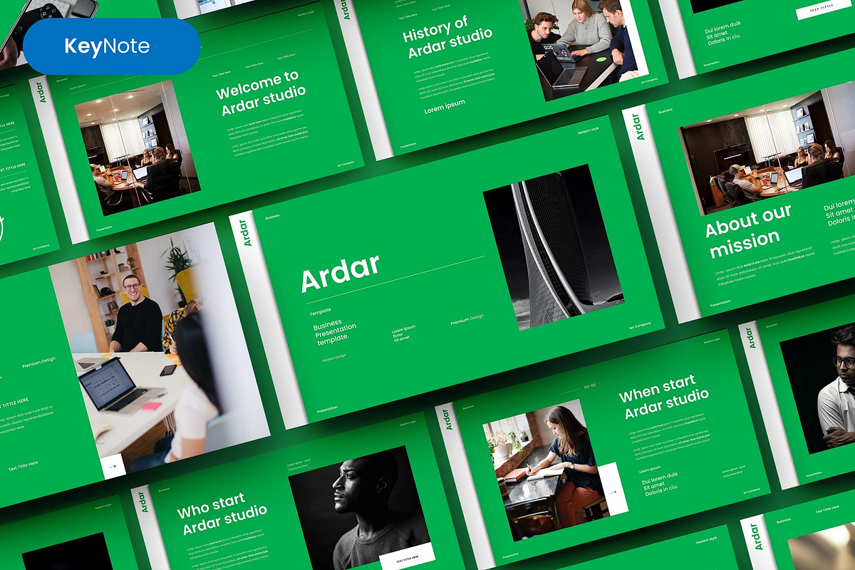 Ardar – Business Keynote Template, a Presentation Template by Dens Creative Studio (Photo 1 of 6)