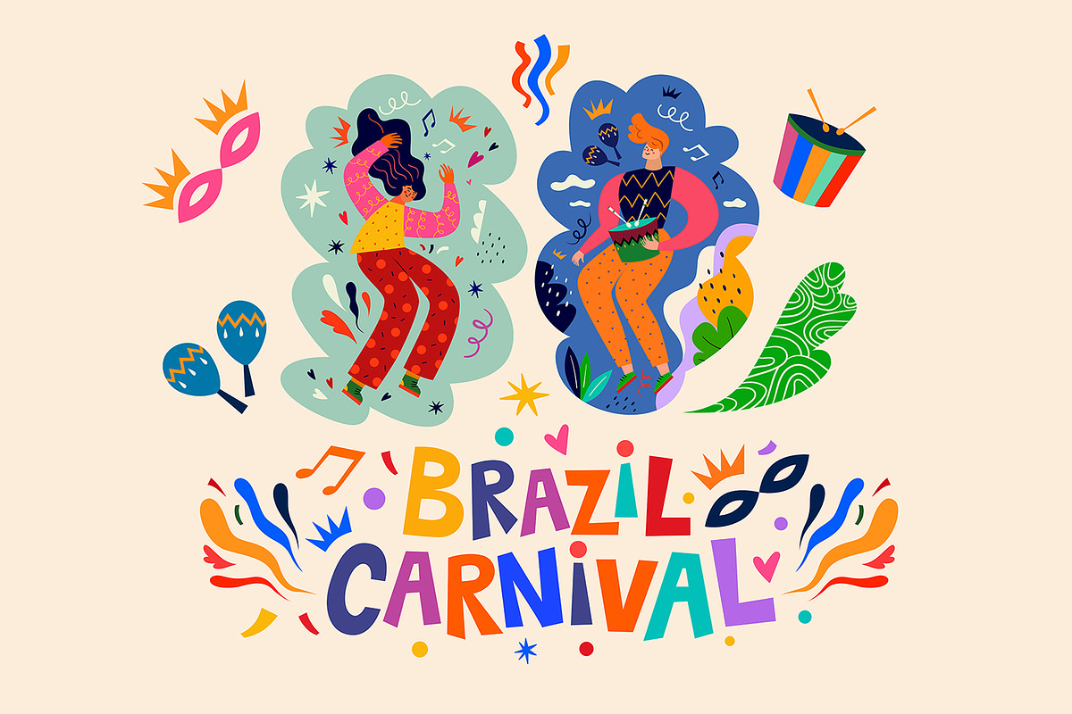 Brazil Carnival collection, an Object Illustration by MoleskoStudio (Photo 8 of 15)
