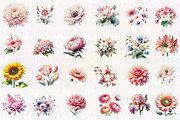 Blush Flower clipart, an Illustration by CreationArt (Thumbnail 2 of 4)