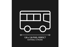 Public transport pixel perfect white, an Icon by IMG Visuals