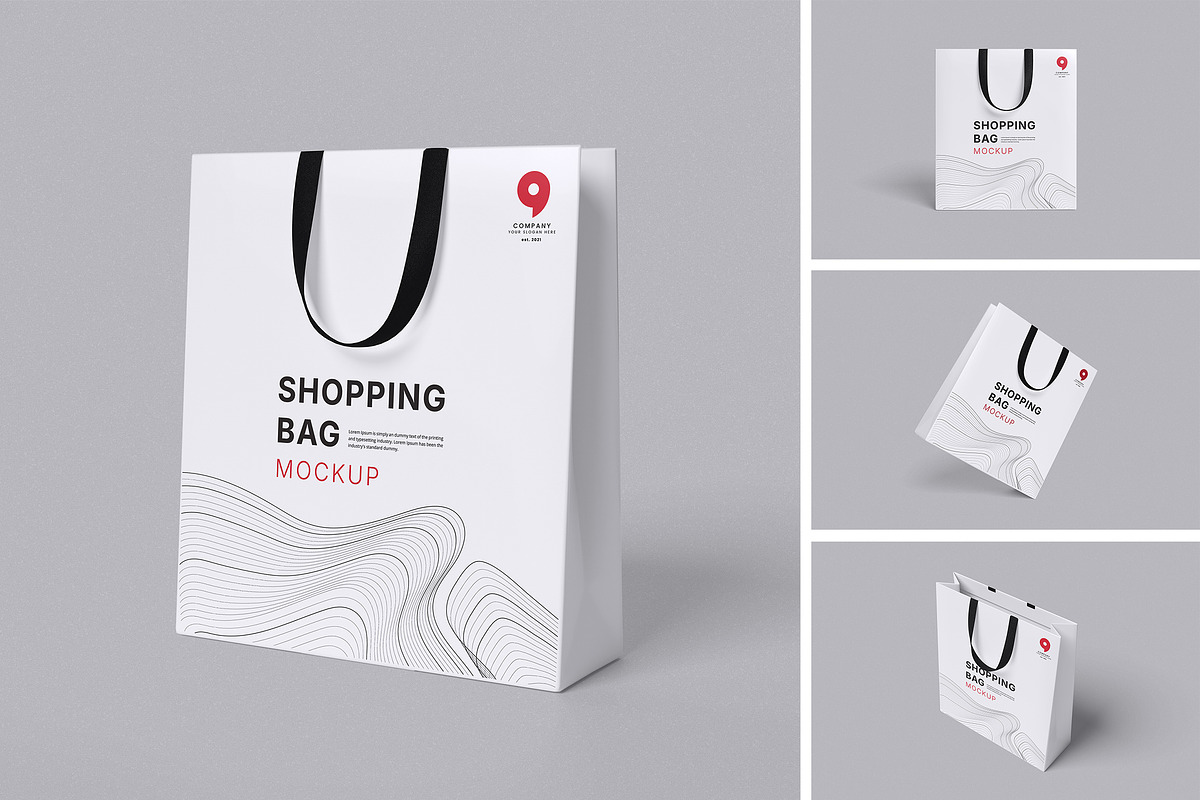 Shopping Bag Moockup, a Packaging Mockup by Afif_studio (Photo 1 of 5)