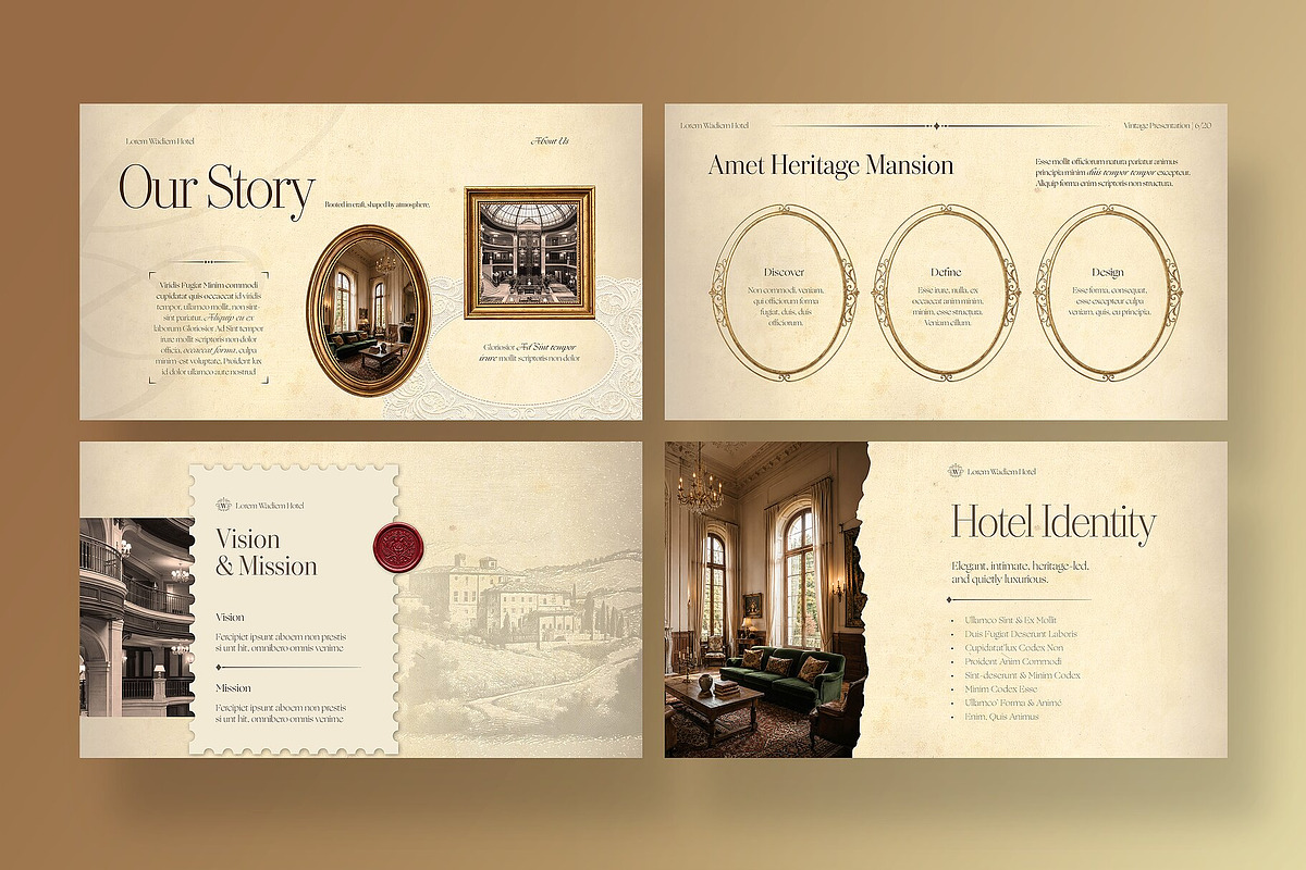 Vintage Presentation Template, a Presentation Template by BrandPacks (Photo 3 of 7)