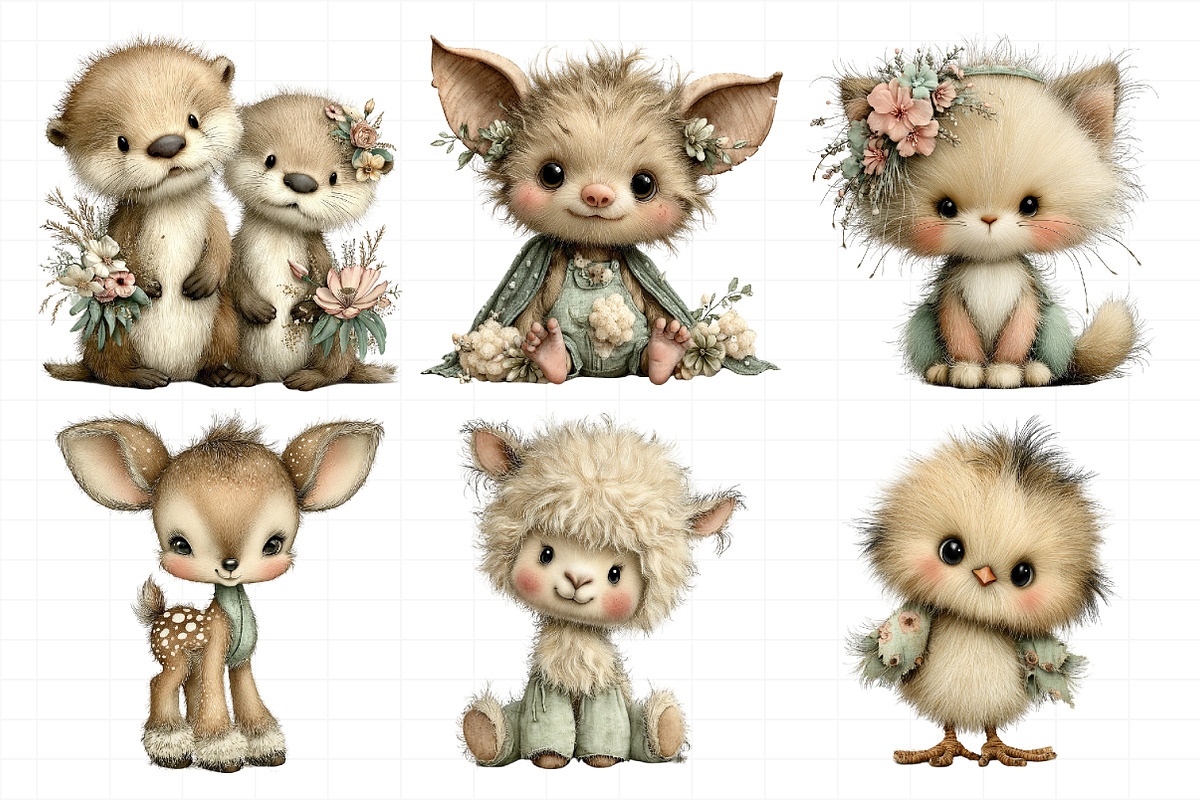 Whimsical Nursery Animals Clipart, an Illustration by Daily.Designs (Photo 3 of 8)