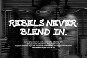 Rojela – Urban Display Font Typeface, a Sans Serif Font by ONESADYA (Thumbnail 2 of 13)