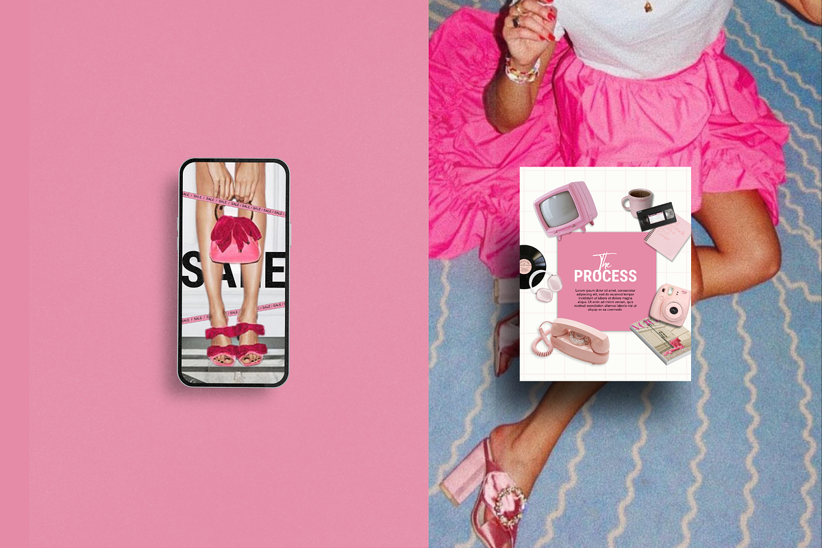 Pink Bold Instagram Template, a Social Media Template by Row Creative (Photo 6 of 10)