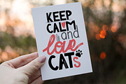 Keep Calm and Love Cats, an Animal Illustration by fancykeith (Thumbnail 2 of 2)