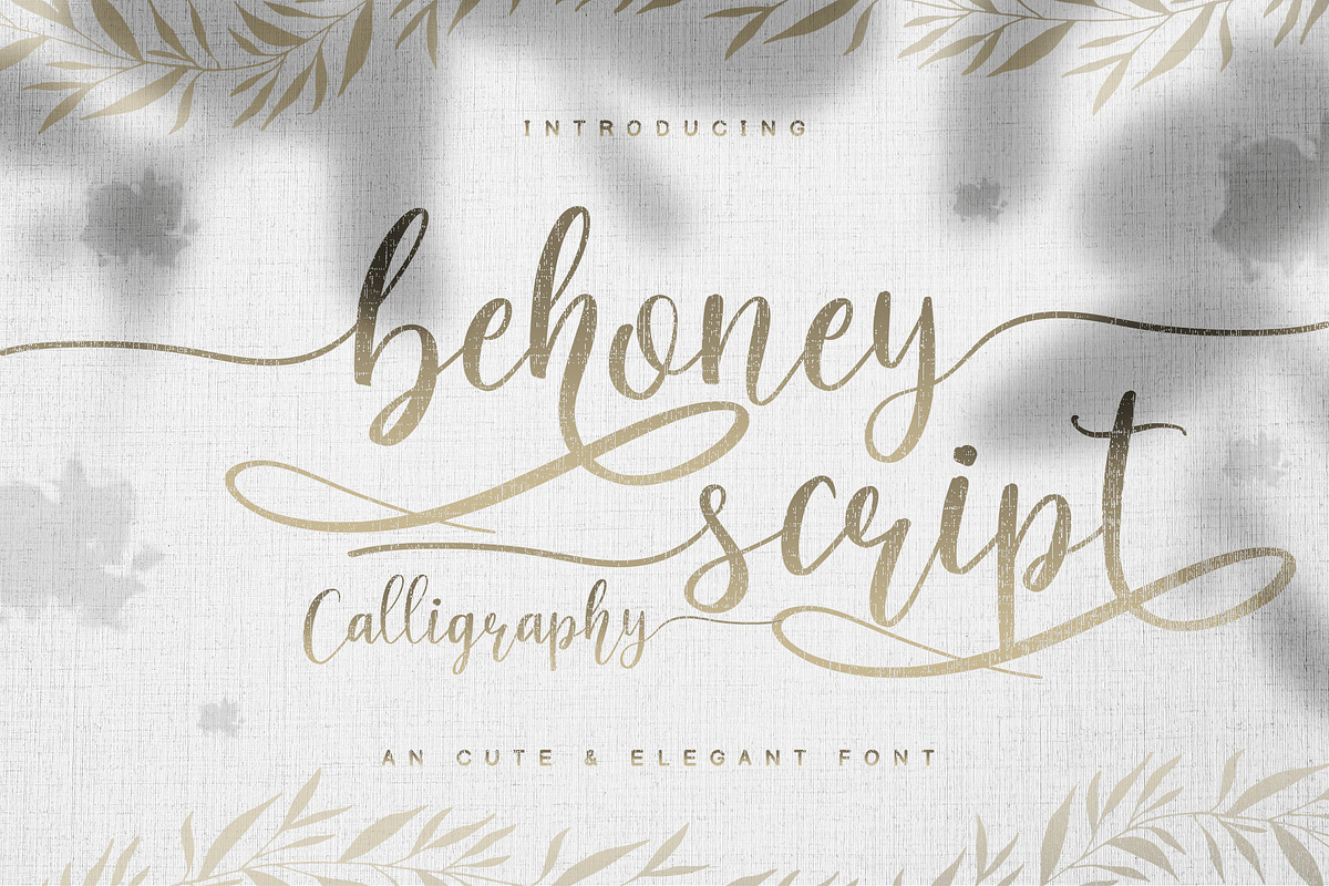 behoney Modern Script Font, a Script Font by Analogous (Photo 1 of 12)