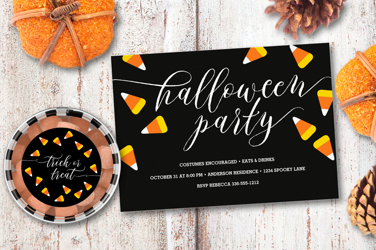 Halloween Party Invitation, an Invitation Template by Charming Ink (Photo 1 of 2)