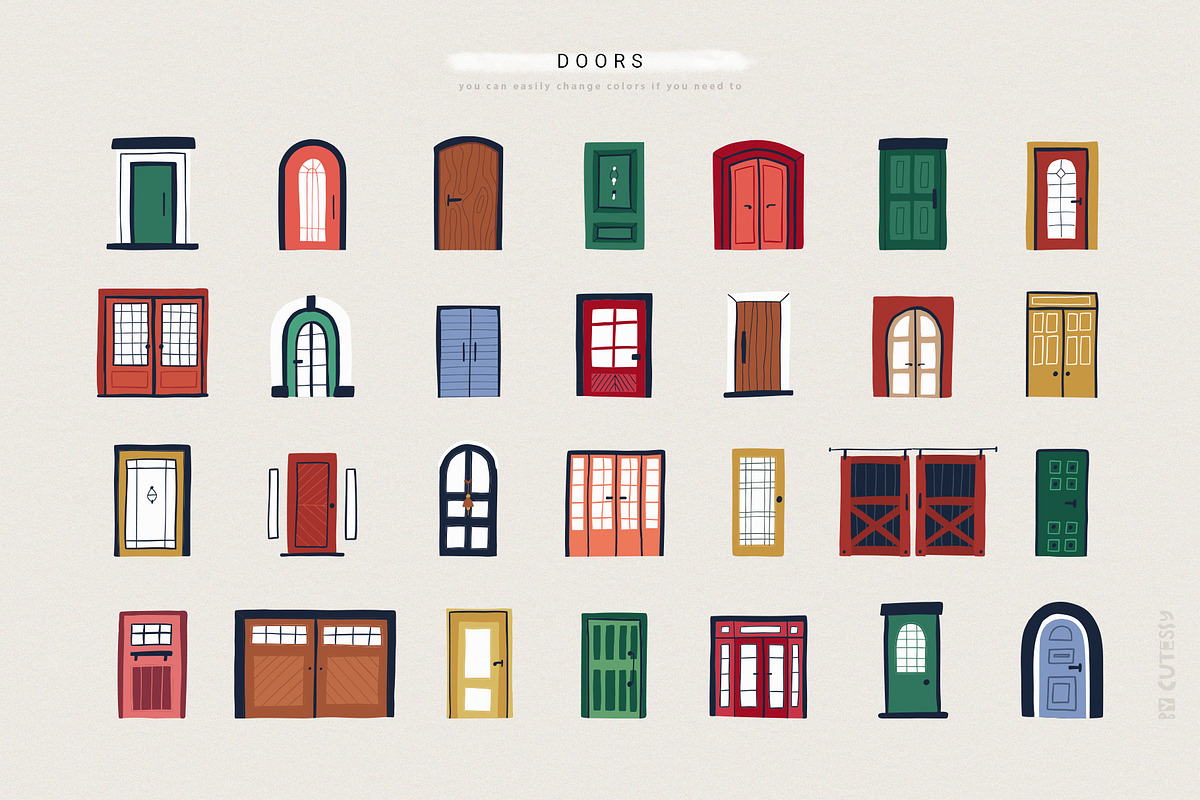 Christmas House Creator | svg png ai, a Seasonal Illustration by Olia (Photo 3 of 28)