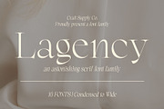Lagency - Elegant Serif | 10 Fonts, a Serif Font by Craft Supply Co. (Thumbnail 1 of 12)