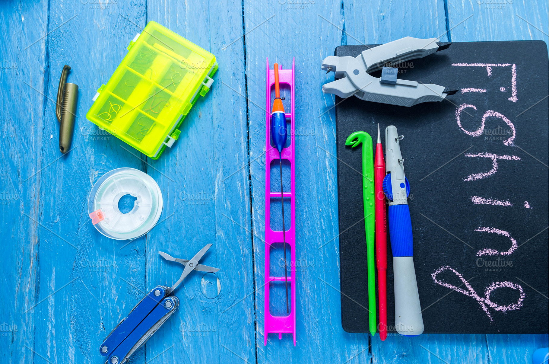 Fishing tools. Fisherman's tools, a Sports & Recreation Photo by Stockphoto by vzwer