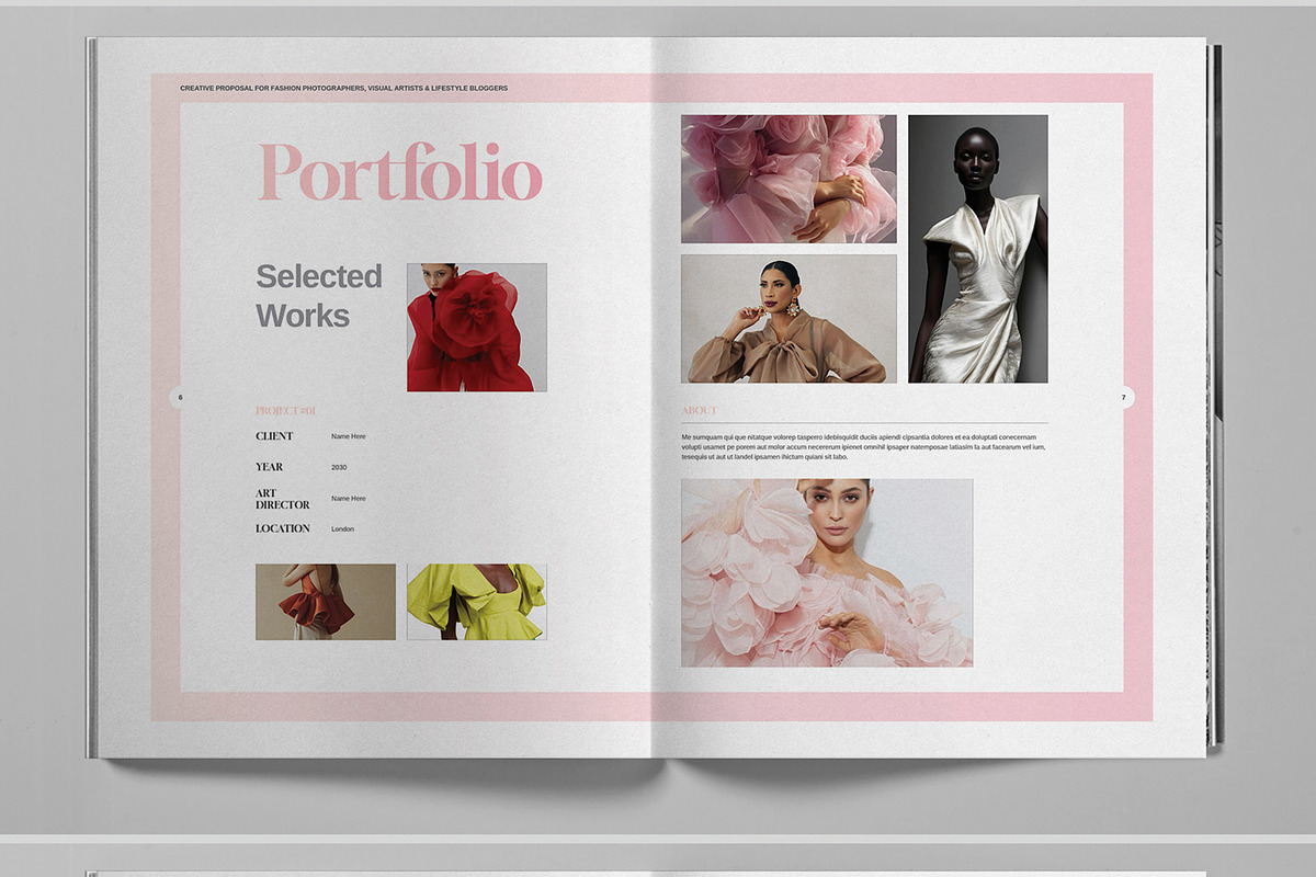 Creative Fashion Project Proposal, a Brochure Template by Boris Cupac (Photo 5 of 7)