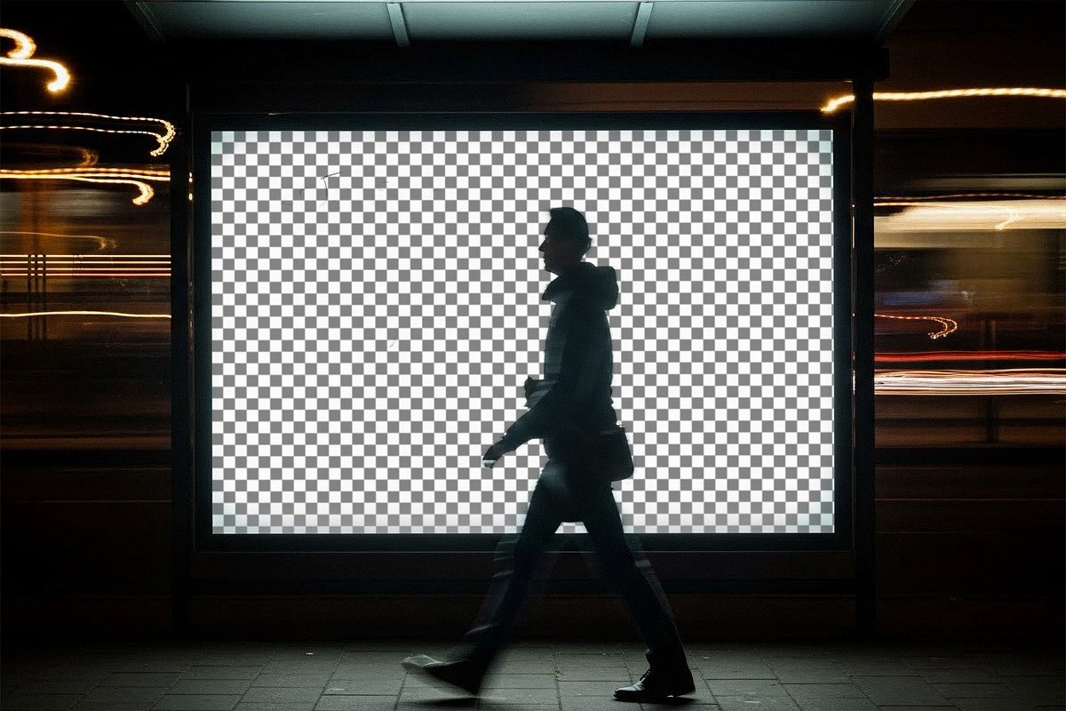 Subway Billboard Mockup, an Advertising Mockup by Designer Dude (Photo 2 of 2)