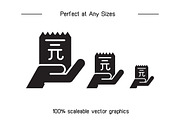 RMB Yuan Money Icons Set, a Solid Icon by Designfour (Thumbnail 7 of 7)