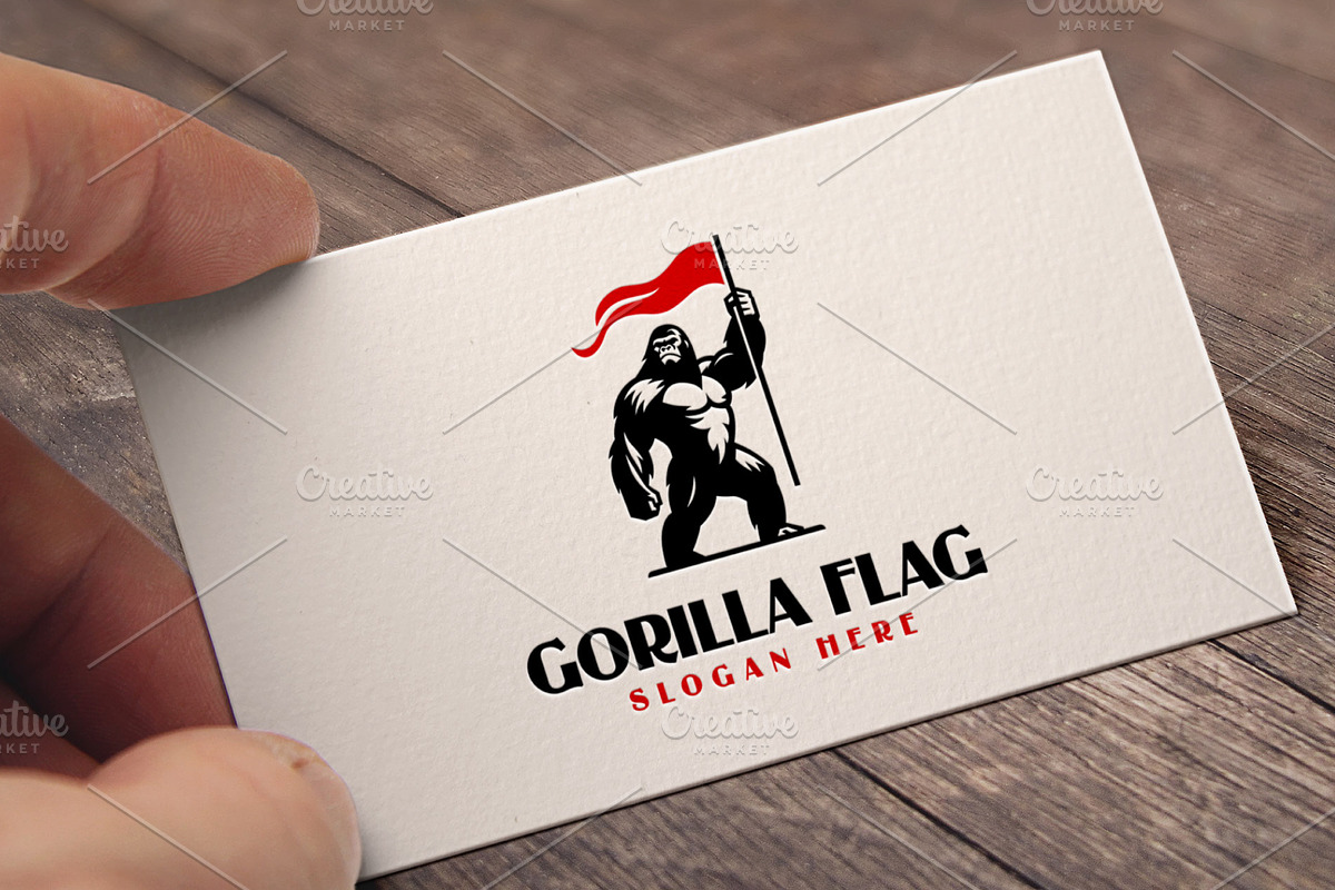 Gorilla Flag Logo, a Branding & Logo Template by Pixes (Photo 2 of 2)