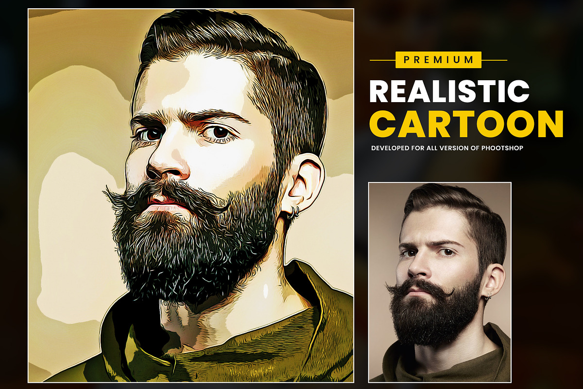 Premium Cartoon Painting, an Action Add-On by U_Design (Photo 5 of 10)