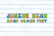 Junior High Blocky Notebook Font, a Sans Serif Font by WeGraphics (Thumbnail 1 of 3)