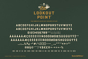 Lookout Point - A Rustic Font, a Serif Font by Komet & Flicker (Thumbnail 15 of 15)