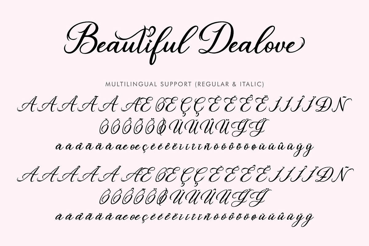 Beautiful Dealove, a Handwritten Font by Yoga Letter (Photo 9 of 10)