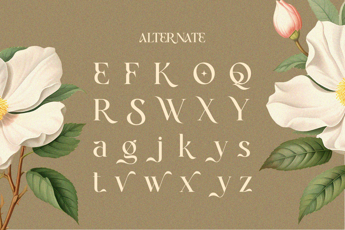 Qasela - Retro Stylish Serif Font, a Serif Font by Qweera Studio (Photo 9 of 12)