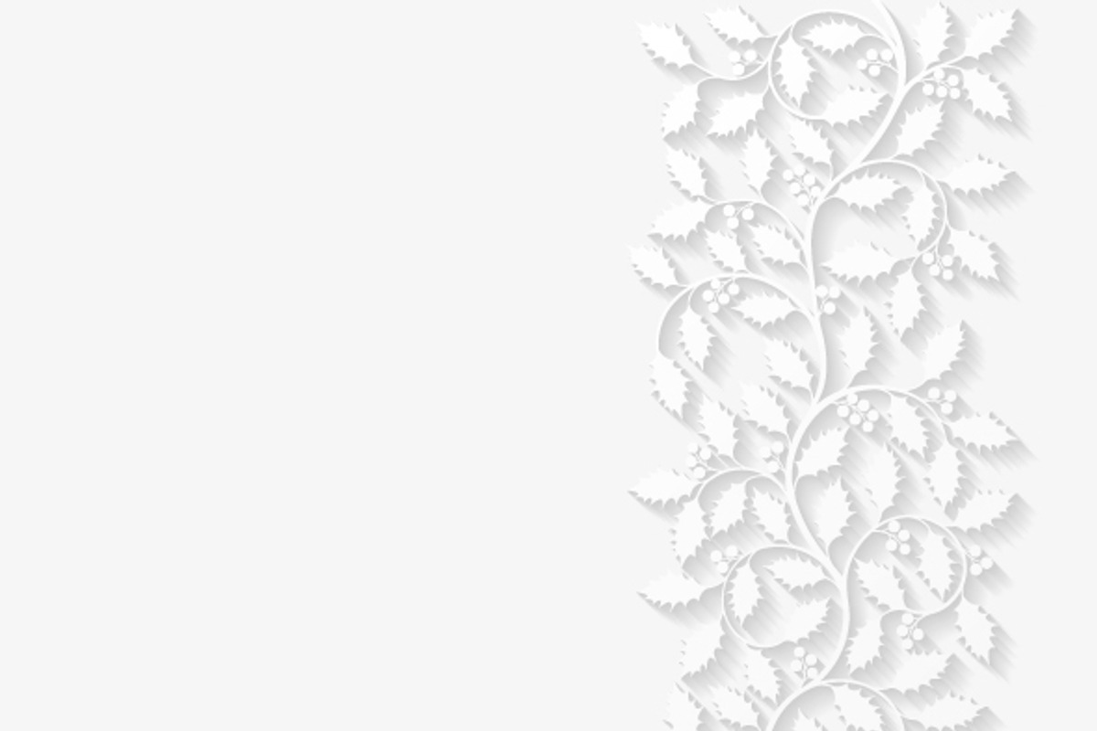 Floral frames with holly preview 2