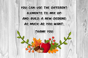 Fall & Autumn Elements Layer SVG