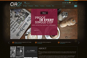 Ciao - Coffee Joomla Template