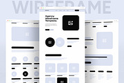 Website Landing Page Wireframe, a Landing Page Template by ContestDesign (Thumbnail 1 of 6)