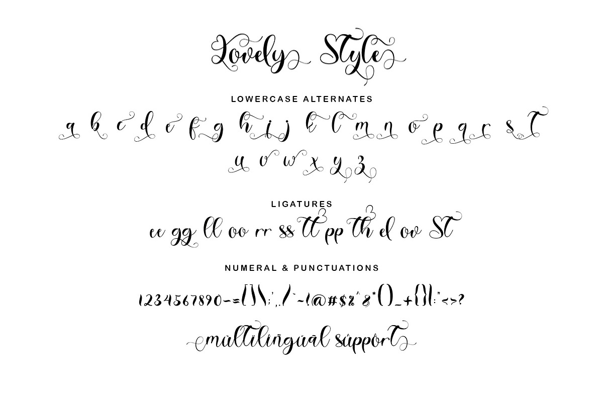 Lovely Style, a Script Font by Yoga Letter (Photo 8 of 8)