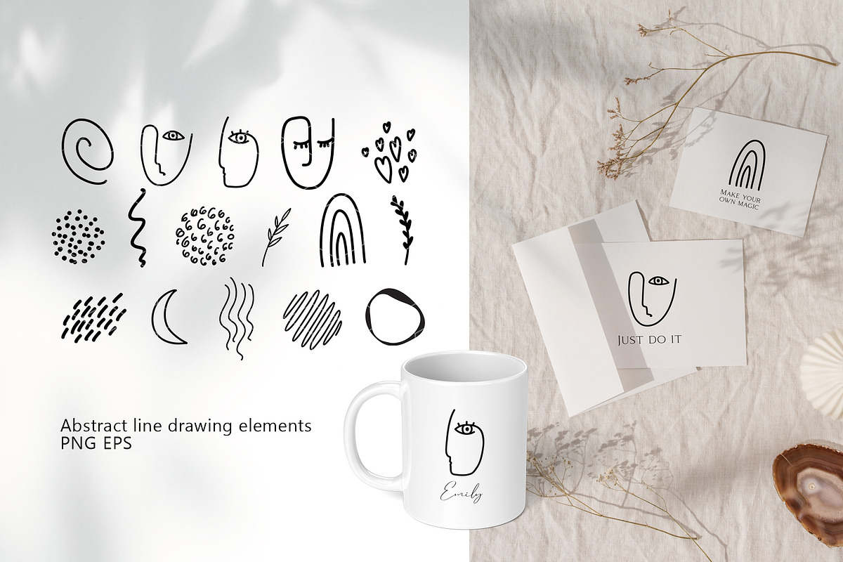Organic abstract shapes illustration, an Illustration by Color Hugs Art (Photo 2 of 9)