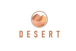 natural scenery logo sahara simple, a Branding & Logo Template by Maylianaw28