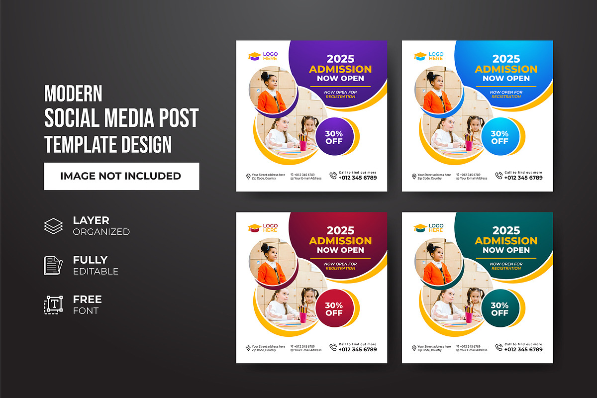 Social Media Post Template, a Social Media Template by gstudiovect21 (Photo 57 of 72)